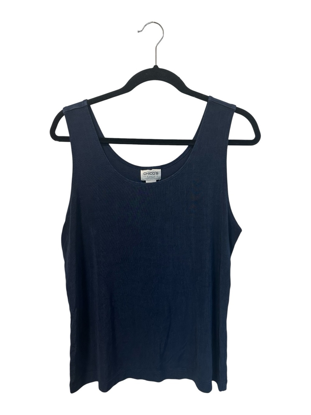 Chico’s  Travelers Slinky Tank Navy SZ 3 (US L)